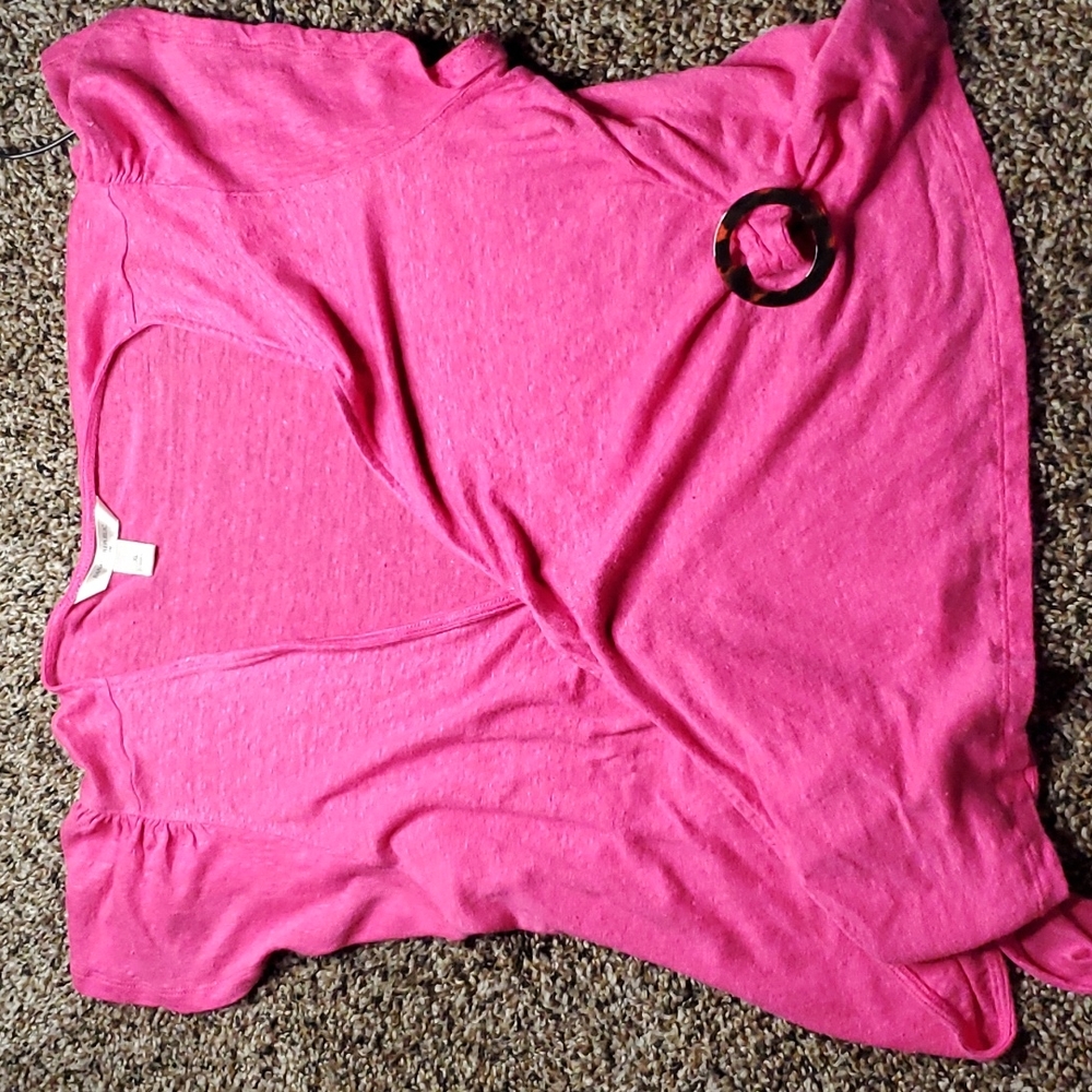 Banana republic pink blouse